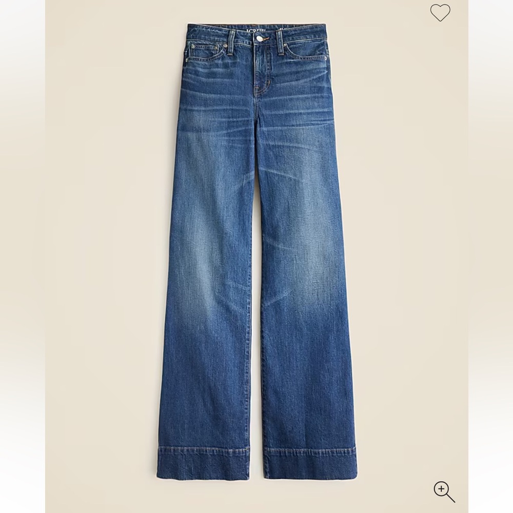 J. Crew Women's Curvy denim trouser in 1996 semi-stretch, size 27